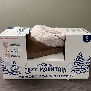 Cosy mountain memory, foam slippers – size 5 - 6